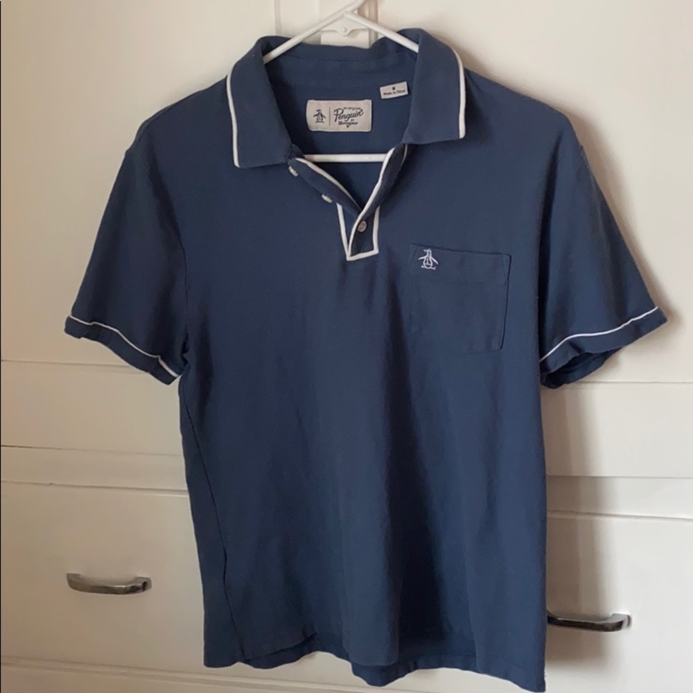 Penguin blue polo M
